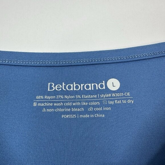 Betabrand Women’s NWT Tide Pool Boat Neck Short Sleeve Boxy Hi-Low Top L/C44 - Picture 7 of 12